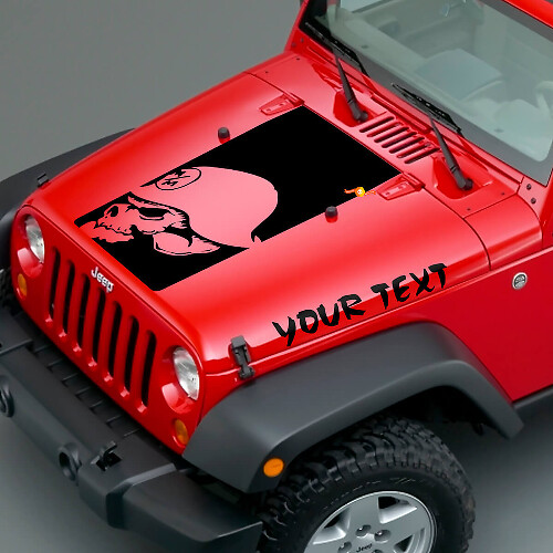 Autocollant Vinyle Tête Metal Mulisha Noir pour Jeep Wrangler_1