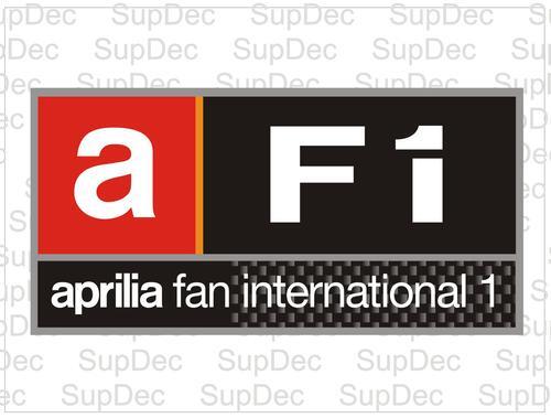Autocollant Vinyle AF1 Aprilia Fan International Racing