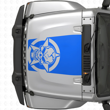 Autocollant vinyle Capot Skull Étoile Militaire pour Jeep Wrangler JK JKU TJ LJ_2