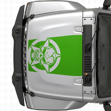 Autocollant vinyle Capot Skull Étoile Militaire pour Jeep Wrangler JK JKU TJ LJ_3