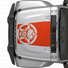 Autocollant vinyle Capot Skull Étoile Militaire pour Jeep Wrangler JK JKU TJ LJ_4