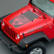 Ensemble de décalcomanies en vinyle pour capot avec écusson américain et texte personnalisé pour Jeep Wrangler_3