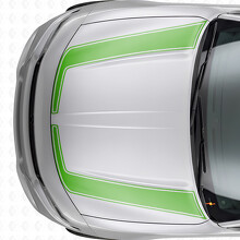 Autocollant en vinyle à bandes de contour accentuées pour capot Dodge Charger 2015-2026_3