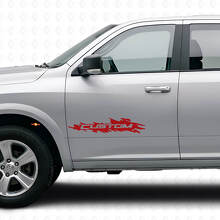 Autocollant vinyle de porte style éclaboussure personnalisé pour Dodge Ram Rebel 1500-3500 2009-2016_4