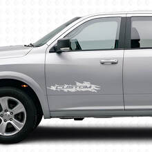 Autocollant vinyle de porte style éclaboussure personnalisé pour Dodge Ram Rebel 1500-3500 2009-2016_5