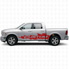 Kit de décalcomanies latérales personnalisées Mud Splash pour Dodge Ram Rebel 2009–2016_4
