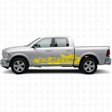 Kit de décalcomanies latérales personnalisées Mud Splash pour Dodge Ram Rebel 2009–2016_6