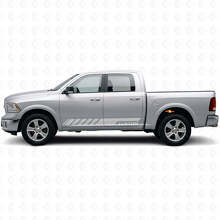 Autocollant Vinyle de Bandes Latérales de Course Personnalisées Kir pour Dodge Ram Rebel 2009-2016_5