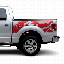 Autocollant latéral arrière en vinyle style tout-terrain 4x4 pour camion Musclecar 2010-2020_4