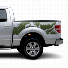 Autocollant latéral arrière en vinyle style tout-terrain 4x4 pour camion Musclecar 2010-2020_5