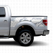Autocollant vinyle latéral arrière style tout-terrain FX4 4x4 pour camion Musclecar 2010-2020_5