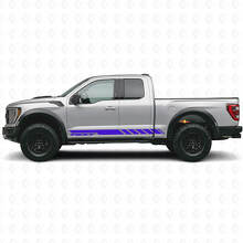 Autocollant Vinyle à Bandes Latérales Personnalisées à Damier pour Musclecar camion 2010-2020_2