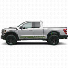 Autocollant Vinyle à Bandes Latérales Personnalisées à Damier pour Musclecar camion 2010-2020_3