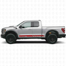 Autocollant Vinyle à Bandes Latérales Personnalisées à Damier pour Musclecar camion 2010-2020_4