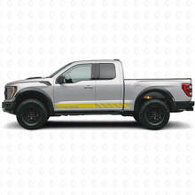 Autocollant Vinyle à Bandes Latérales Personnalisées à Damier pour Musclecar camion 2010-2020_6