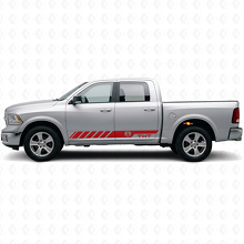 Autocollant en vinyle à bandes latérales style Hemi personnalisé pour Dodge Ram Rebel 1500 2009–2016_4