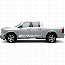 Autocollant en vinyle à bandes latérales style Hemi personnalisé pour Dodge Ram Rebel 1500 2009–2016_5