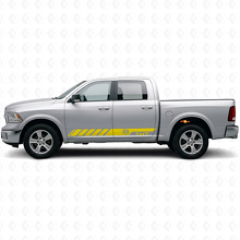 Autocollant en vinyle à bandes latérales style Hemi personnalisé pour Dodge Ram Rebel 1500 2009–2016_6
