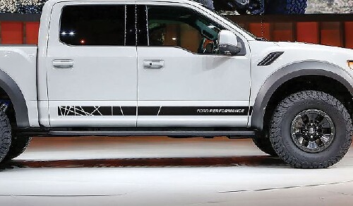 Ford F-150 Raptor 2017 graphique bande latérale autocollant autocollant rétro Ford Performance