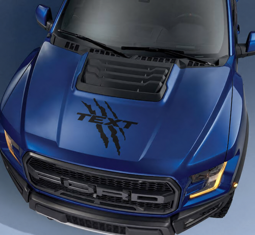 Autocollant décalcomanie graphique griffes logo capot personnalisé pour muscle car camion puissant 2017