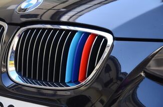 BMW M couleurs rayures de calandre de rein 3 ensemble d’autocollants de décalque de vinyle de rayures
