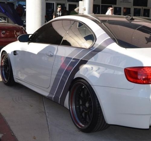 Autocollant Vinyle Bandes Latérales Style LTW pour BMW E92 M3