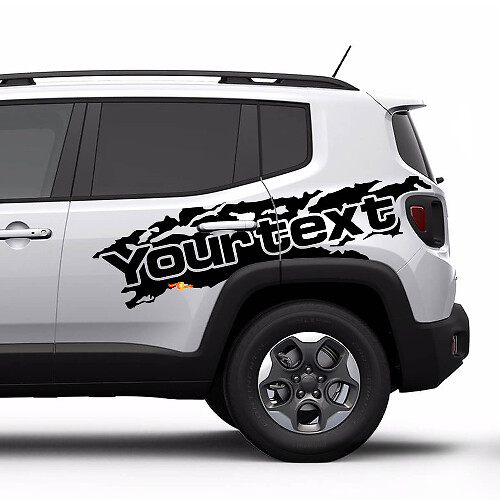 Autocollant vinyle de graphiques éclaboussures Renegade pour Jeep Renegade