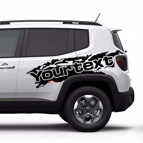Autocollant vinyle de graphiques éclaboussures Renegade pour Jeep Renegade