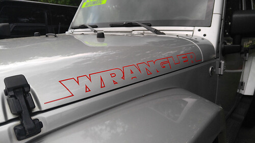 Autocollant latéral pour capot WRANGLER, 2 pièces, graphique JEEP WRANGLER RUBICON SAHARA, toutes couleurs
