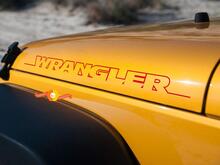 Autocollant latéral pour capot WRANGLER, 2 pièces, graphique JEEP WRANGLER RUBICON SAHARA, toutes couleurs
 2
