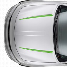 Autocollant Vinyle Capot Bandes Tnin Doubles pour Dodge Charger 2015-2026_3