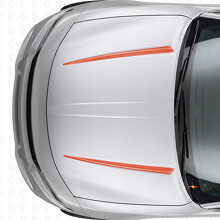 Autocollant Vinyle Capot Bandes Tnin Doubles pour Dodge Charger 2015-2026_4
