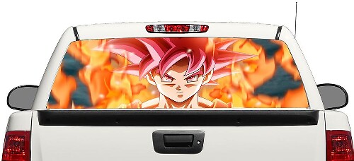 Dragon Ball super goku autocollant de fenêtre arrière camionnette SUV voiture 3