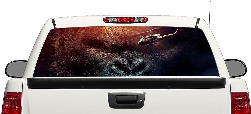 Autocollant pour lunette arrière Kong Skull Island pour camionnette SUV