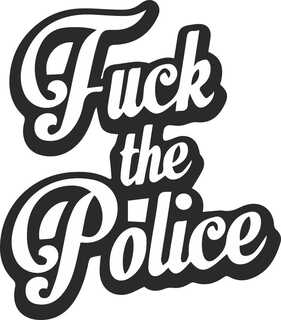 F * ck The Police Sticker Bomb Stickers Art Funny