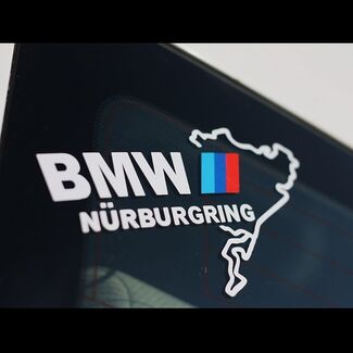 Autocollant de pare-brise de fenêtre de voiture de sport de course BMW Racing Nürburgring

