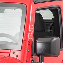 Autocollants vinyles <i>Heart Pulse Door Pillar</i> pour Jeep Wrangler Rubicon 2