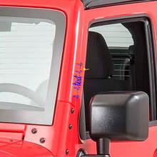 Autocollants vinyles <i>Heart Pulse Door Pillar</i> pour Jeep Wrangler Rubicon 3