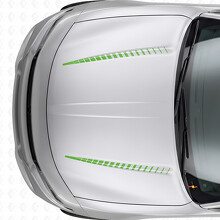 Autocollant vinyle capot à bandes stroboscopiques doubles pour Dodge Charger 2015-2026_3