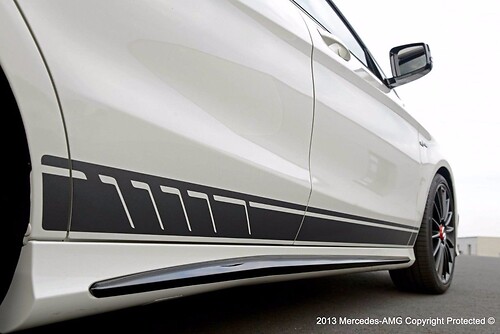 Autocollant Vinyle à Rayures de Contour Accent latéral pour Mercedes-Benz CLA-Class