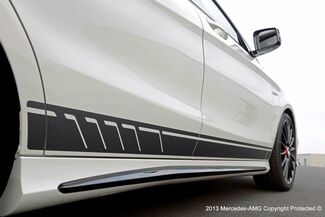 Autocollant en vinyle à rayures de style pour Mercedes Benz CLA AMG noir
