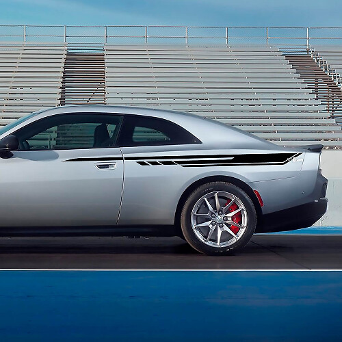 Stripes de décalcomanie du panneau latéral pour Dodge Charger Electric
