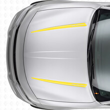 Autocollant vinyle capot bandes personnalisées doubles pour Dodge Charger 2015-2026_5