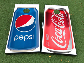 Coca Cola Pepsi Cornhole Jeu de société Décalque Vinyle Wraps avec stratifié