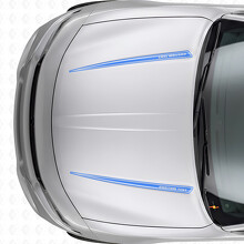 Autocollant en vinyle à double contour personnalisé pour capot Dodge Charger 2015-2026_2