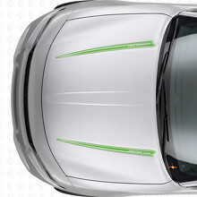 Autocollant en vinyle à double contour personnalisé pour capot Dodge Charger 2015-2026_3