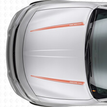 Autocollant en vinyle à double contour personnalisé pour capot Dodge Charger 2015-2026_4