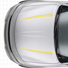 Autocollant en vinyle à double contour personnalisé pour capot Dodge Charger 2015-2026_5