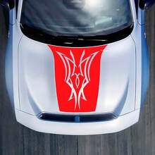 Hood Tribal Decal Sticker for Dodge Charger Electric
 3