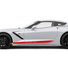 Autocollant en vinyle de bandes latérales personnalisées pour Chevrolet Corvette_2